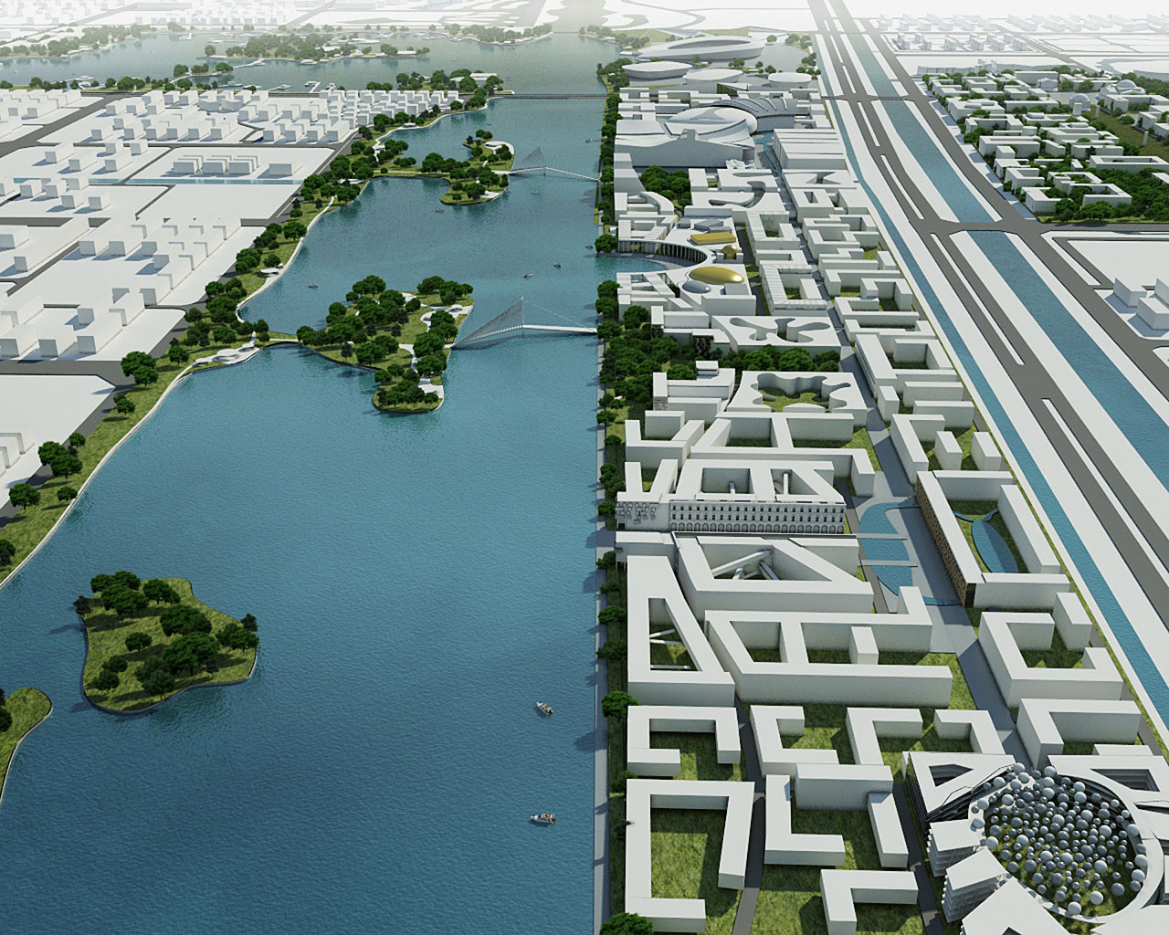Dongying új városközpontjának terve