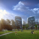 Akadémai Park városközpont terve a Hűvösvölgyben